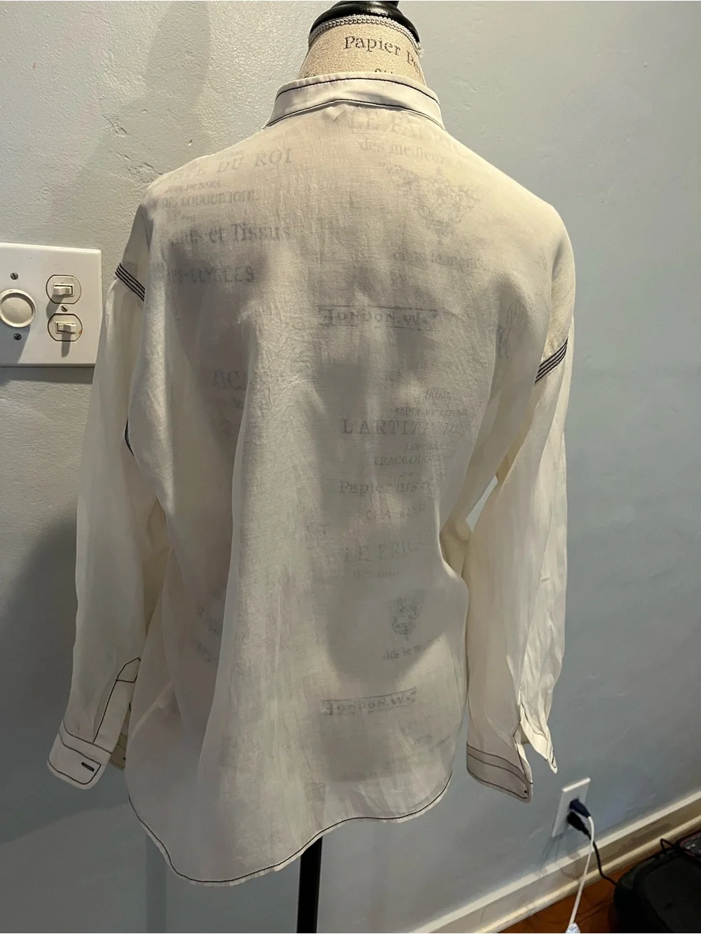 Tory Burch Cream Blouse Size 10